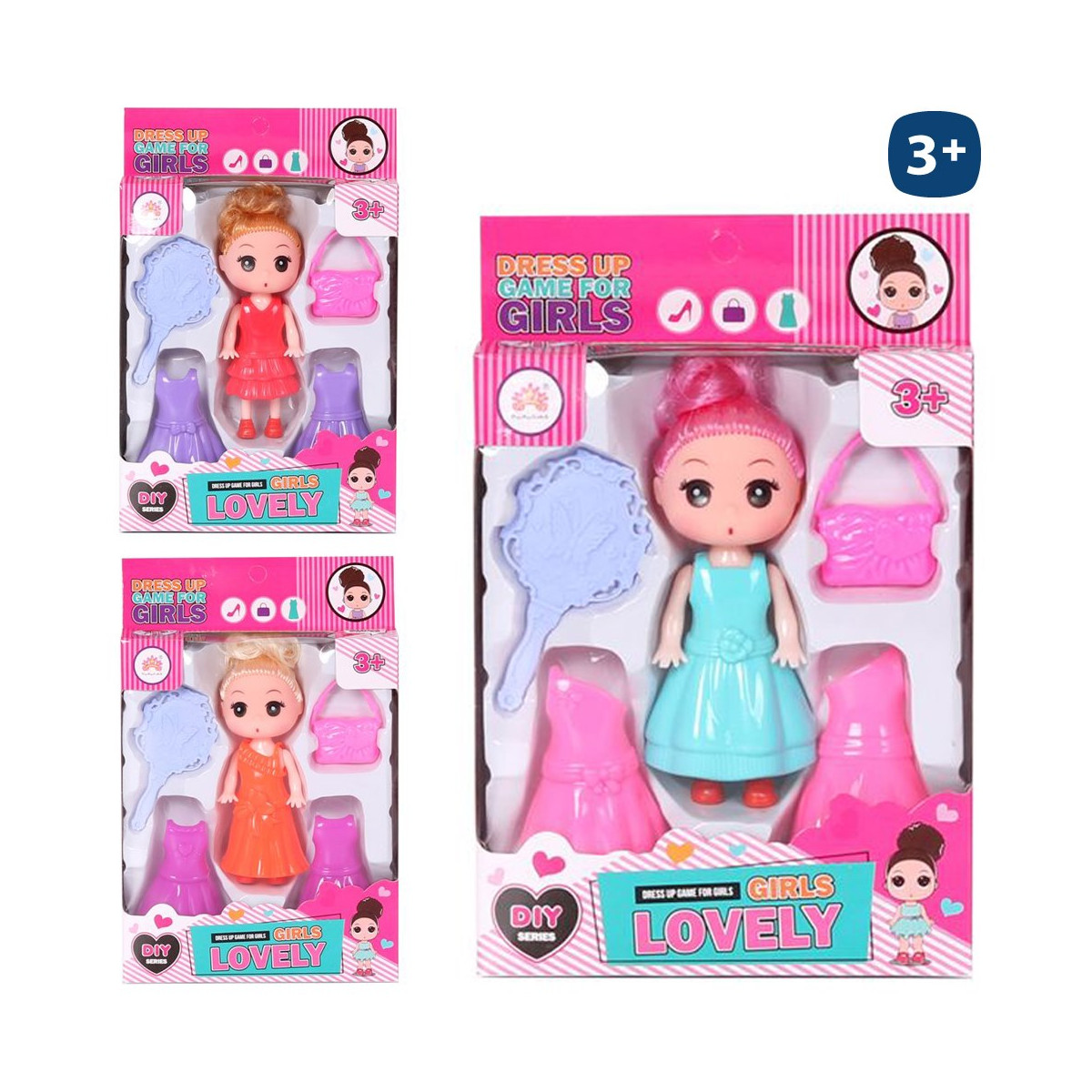 Poupée mini avec accessoires Lovely Girls
