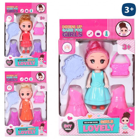 Poupée mini avec accessoires Lovely Girls