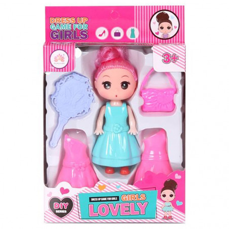 Poupée mini avec accessoires Lovely Girls