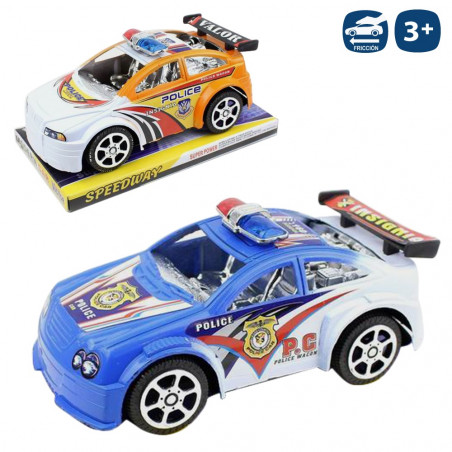Voiture de police jouet mouvement par friction