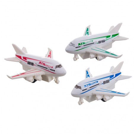 Avion en métal jouet mouvement par rétrofriction