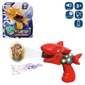 Projecteur d'images et de musique en forme de pistolet requin