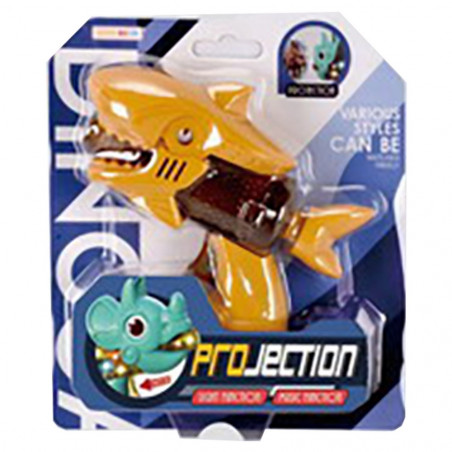 Projecteur d'images et de musique en forme de pistolet requin