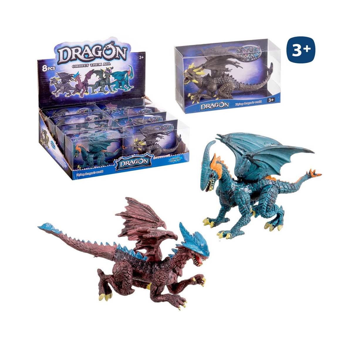 Figurine de dragon en vinyle pour jouer