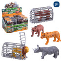 Figurine d'animal avec cage de sauvetage pour garçons et filles