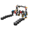 Blocs de construction moto jouet dans un œuf mystérieux