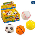 Balle en mousse style sport pour jouer ou anti-stress