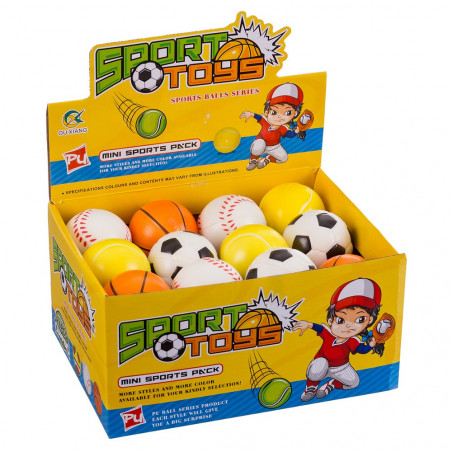 Balle en mousse style sport pour jouer ou anti-stress