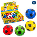 Balle en mousse design football couleurs 10cm. pour jouer