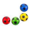 Balle en mousse design football couleurs 10cm. pour jouer