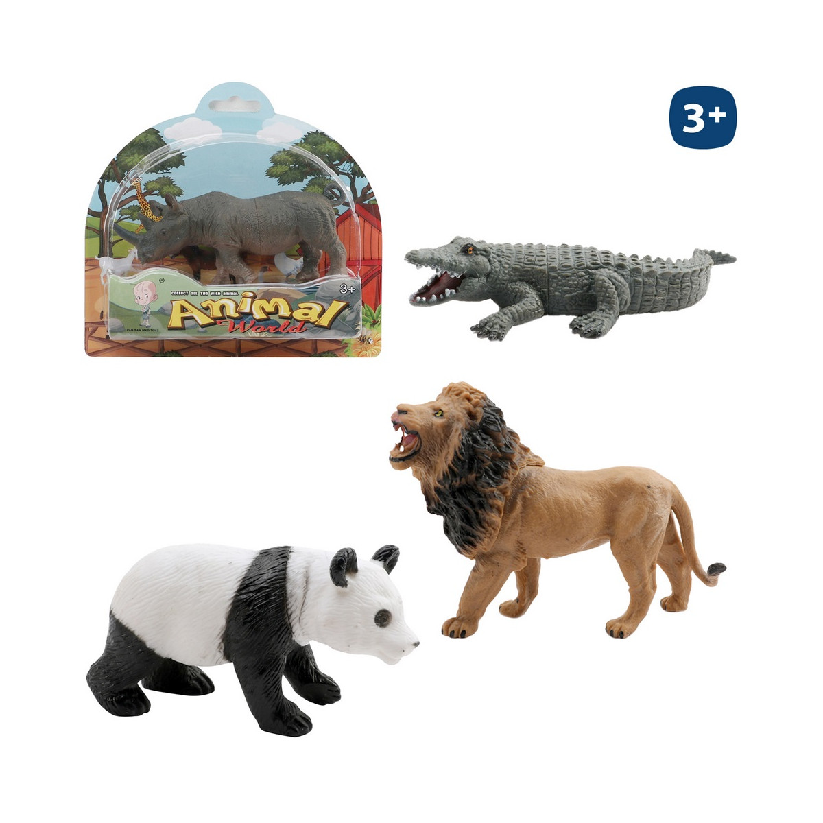 Figurine d'animal sauvage réaliste pour enfants
