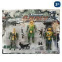Figurines militaires 3 unités de soldats avec accessoires pour jouer