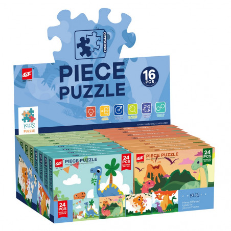 Puzzle de 24 pièces dinosaures enfantin