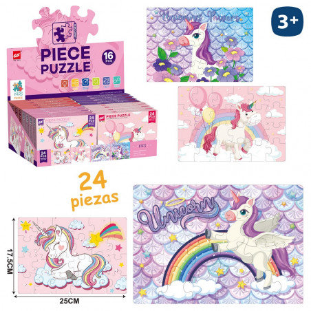 Puzzle de 24 pièces licorne enfantine