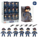 Figurine de policier en jouet articulé avec accessoires