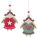 Décorations Anges en bois pour décoration de Noël