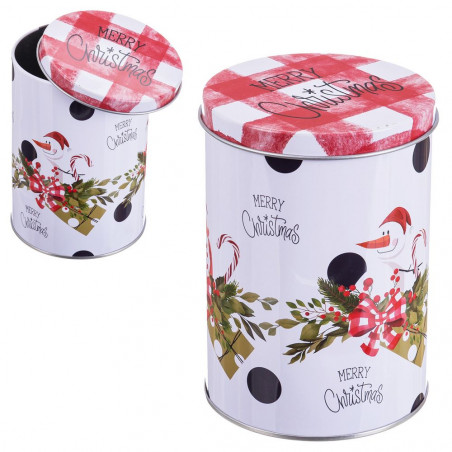 Boîte de Noël en forme de cylindre