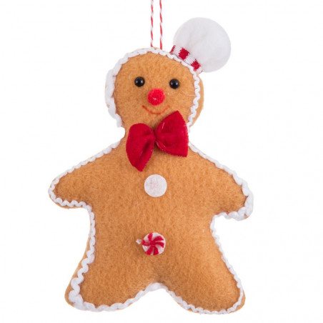 Décoration de Noël en forme de bonhomme en pain d'épices
