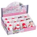 Bougies décoratives avec des motifs de Noël