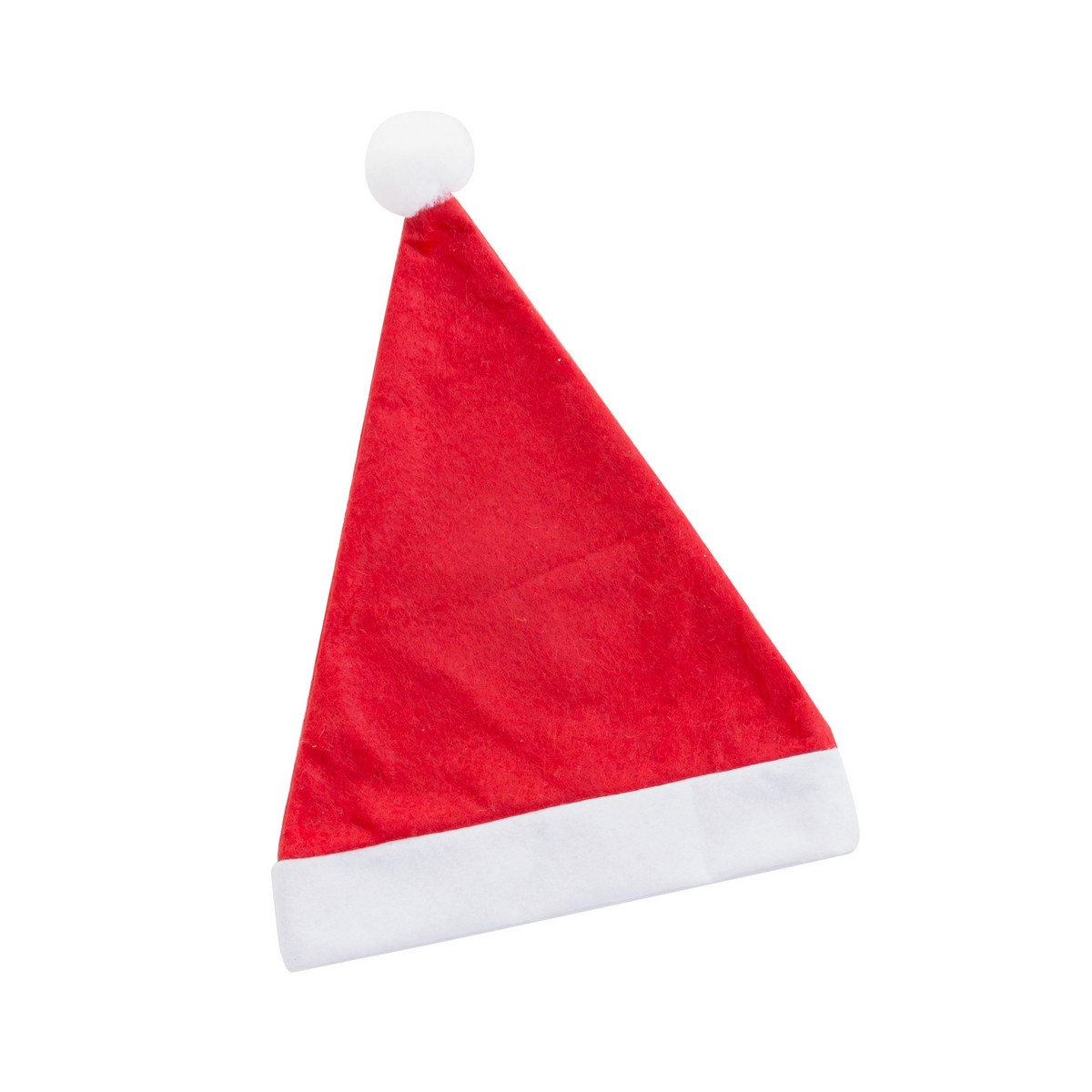 Bonnet de Noël en polyester rouge