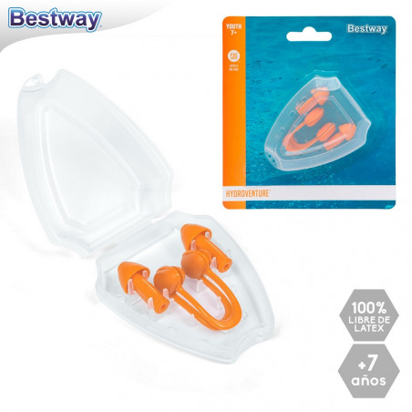 Pince pour le nez et bouchons de natation