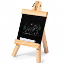 Tablette chevalet avec boîte de craies de couleurs dans un sac en coton pour les détails