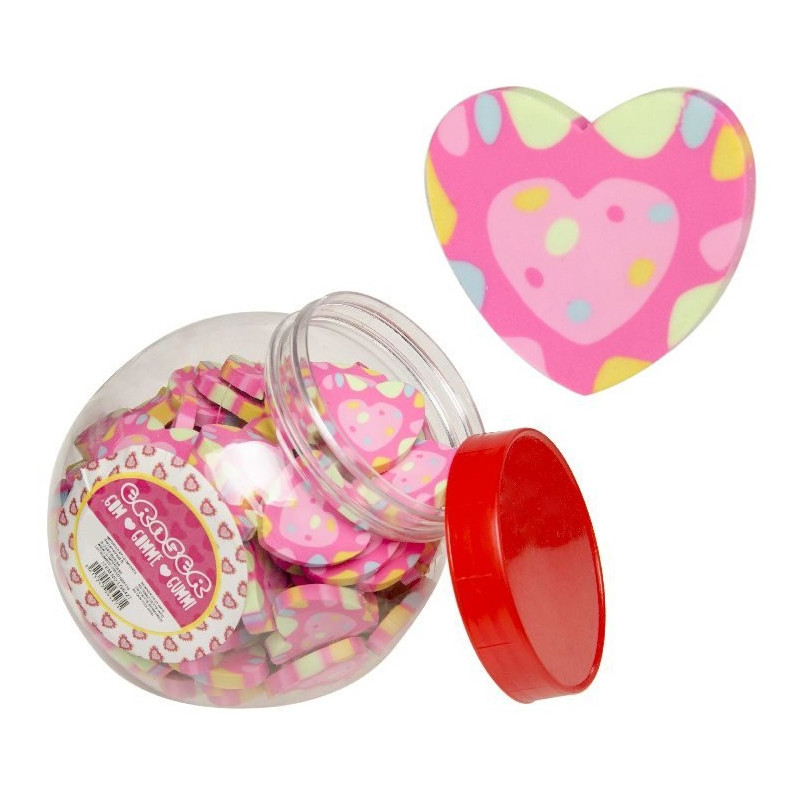 Gomme à effacer en forme de cœur