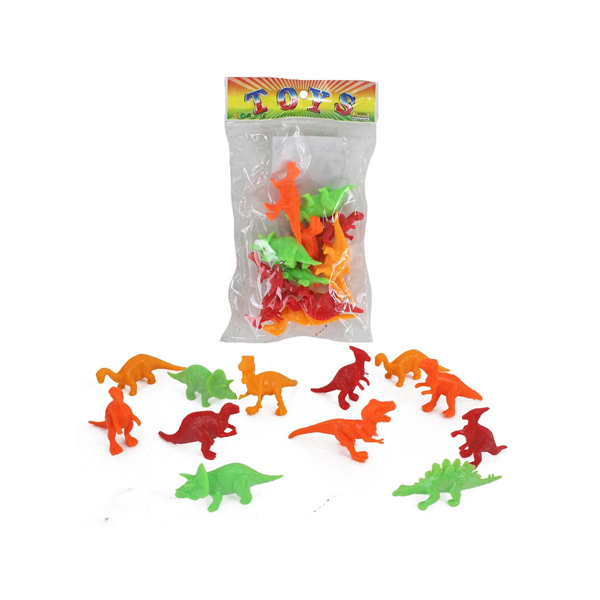 Mini dinosaures jouets en pack de 12 unités