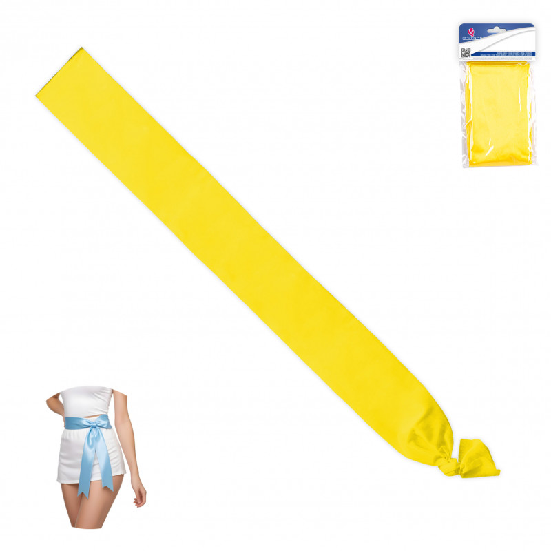 Bande lisse de couleur jaune 200x9cm pour les célébrations