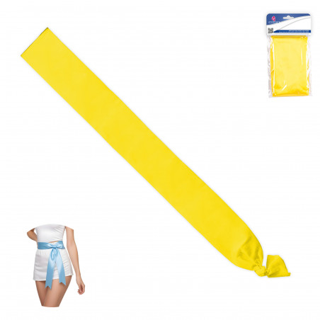 Bande lisse de couleur jaune 200x9cm pour les célébrations