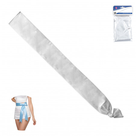 Bande lisse couleur argent 200x9cm pour célébrations