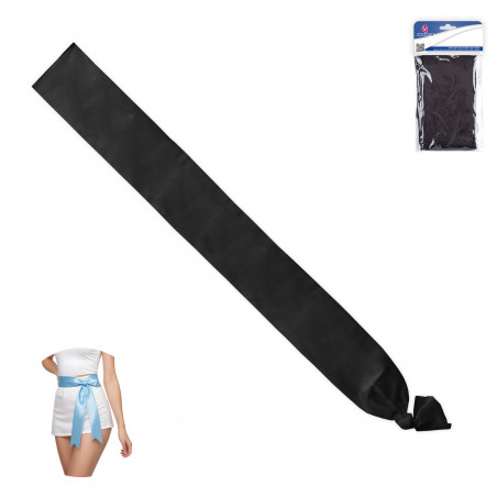 Bande noire lisse 200x9cm pour les fêtes