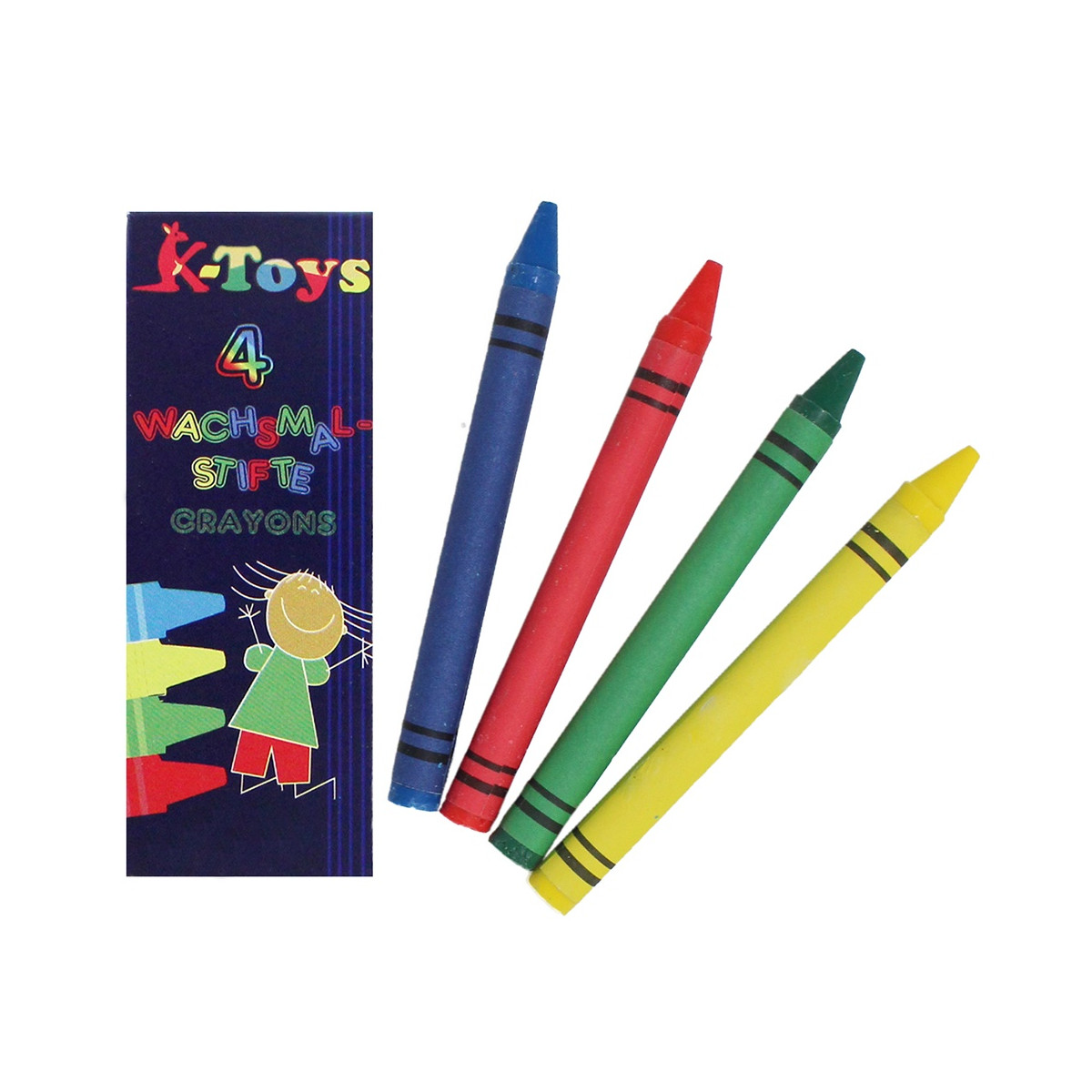 Crayons à la cire en boîte