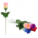 Rosa artificielle en plusieurs couleurs assorties