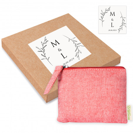 Sac en coton dans une boîte kraft personnalisée pour cadeaux