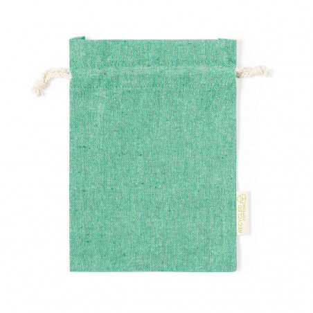Baume à lèvres avec carte de rappel personnalisée dans un sac cadeau en coton recyclé