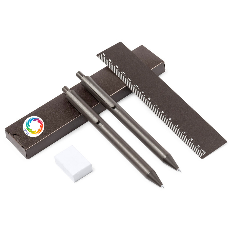 Accessoires d'écriture éco avec personnalisation pour le logo de l'entreprise