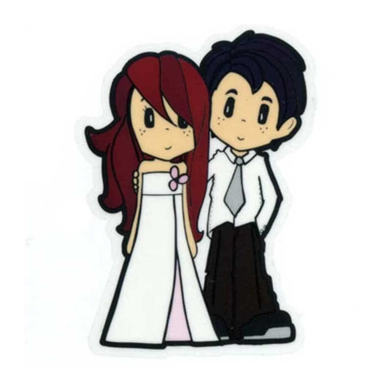 Autocollants de mariage pour les mariés