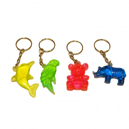 Porte-clés d'animaux assortis