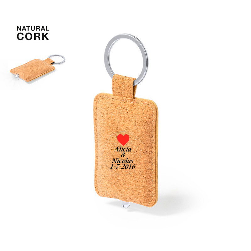 Porte-clés lampe de poche écologique personnalisé pour plus de détails