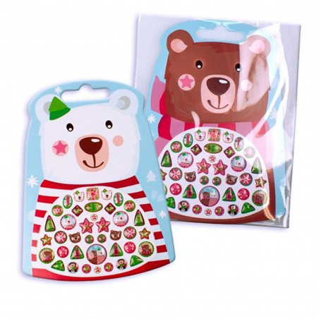 Autocollants de Noël pour enfants en blister