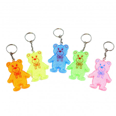 Porte-clé ours réfléchissant