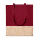 Sac en toile de coton et jute avec trousse pour les détails