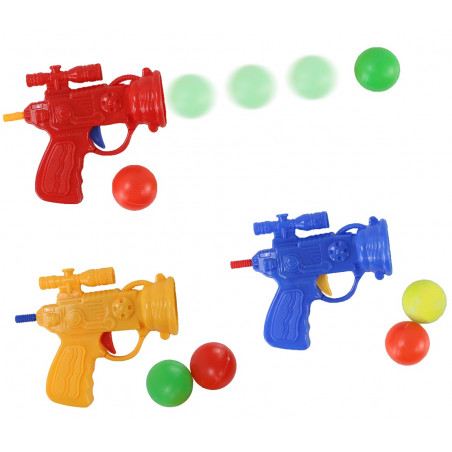 Pistolet lance-balles de couleurs assorties