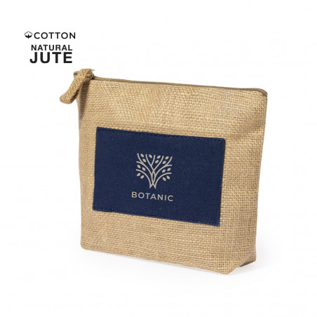 Nécessaire en jute marin dans une boîte personnalisée pour les détails