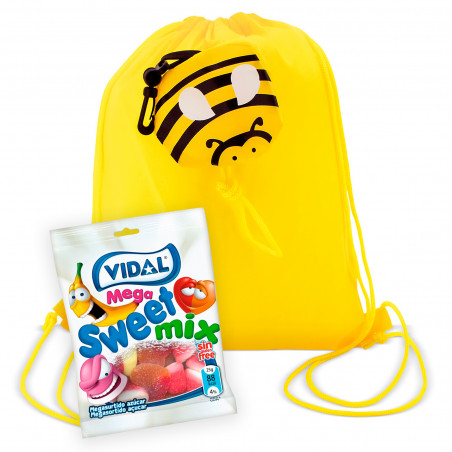 Sac à dos abeille avec mélange de jelly beans pour plus de détails