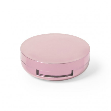 Baume à lèvres rose avec miroir personnalisé pour les détails