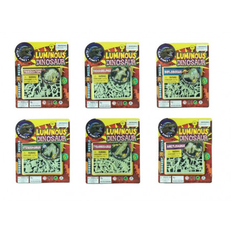 Os de dinosaures lumineux