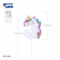 Bougie licorne numéro 3