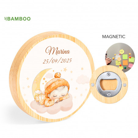 Décapsuleur magnétique personnalisé pour cadeaux de baptême
